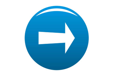 Arrow icon blue vector