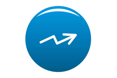 Arrow icon blue vector