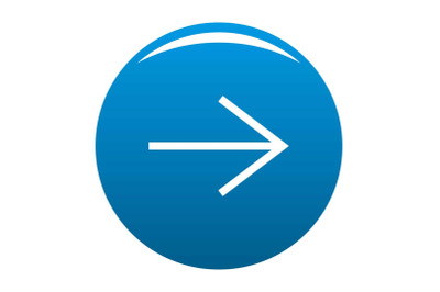 Arrow icon blue vector