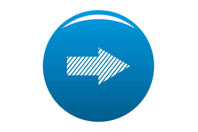 Arrow icon blue vector