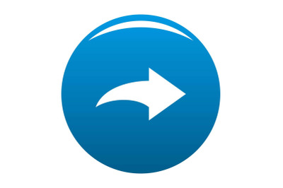 Arrow icon blue vector
