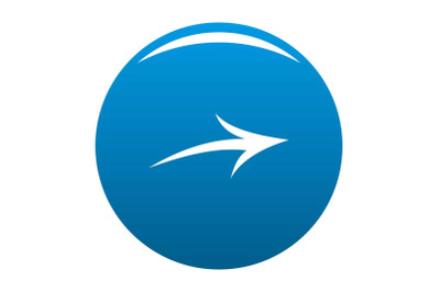 Arrow icon blue vector