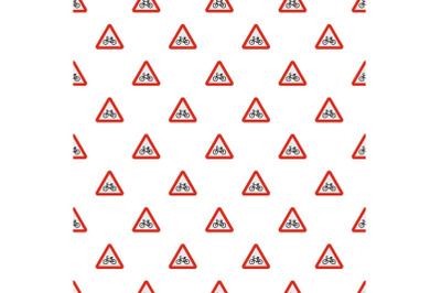 Bicyclist pattern seamless