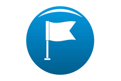 Flag icon blue vector