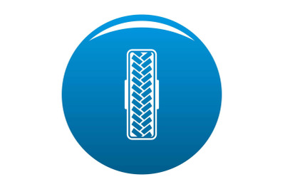 Tread pattern icon blue vector