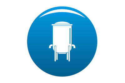 Barrel icon blue vector