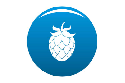 Hop icon blue vector