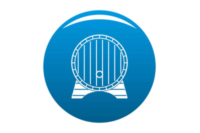 Beer barrel icon blue vector