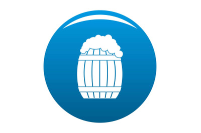 Full barrel icon blue vector