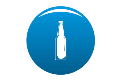 Closed bottle icon blue vector