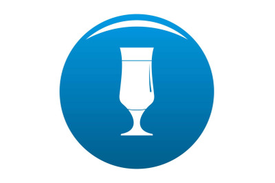 Alcohol icon blue vector