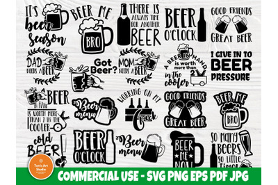 Beer SVG Bundle, Craft Beer Svg, Alcohol Cut Files