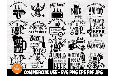 Beer quotes SVG | Beer svg bundle | Beer clipart | Beer silhouette | B