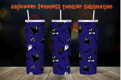 Halloween tumbler sublimation seamless design / 20oz Tumbler