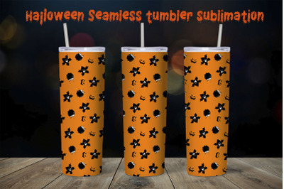 Halloween tumbler sublimation seamless design / 20oz Tumbler