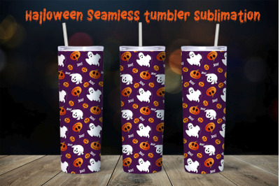 Halloween tumbler sublimation seamless design / 20oz Tumbler