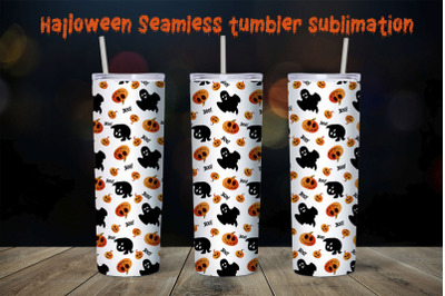 Halloween tumbler sublimation seamless design / 20oz Tumbler