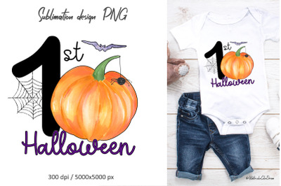 My First Halloween Sublimation design