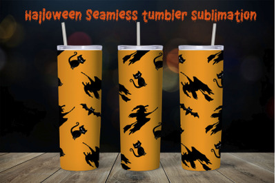 Halloween tumbler sublimation seamless design / 20oz Tumbler