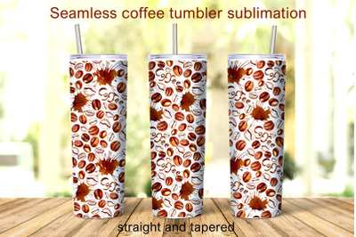 Seamless tumbler sublimation Coffee png