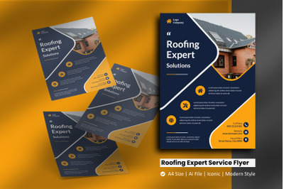 Roofing Expert Solution Flyer Template
