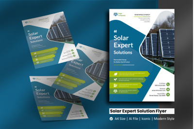 Solar Panel Expert Solution Flyer Template