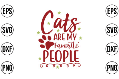 cats are my favorite people svg cut file