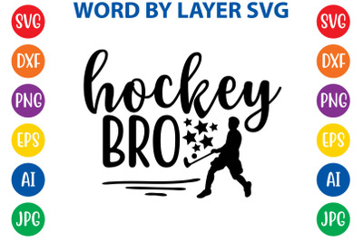 hockey bro svg