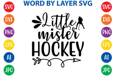 Little mister hockey svg