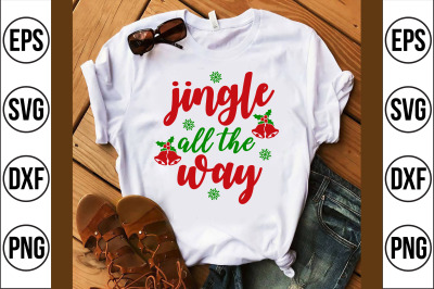 jingle all the way svg cut file