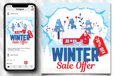 Winter Sale Offer Flyer/Poster