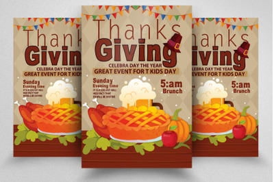 Thanksgiving Event Party Flyer