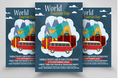 Happy World Tourism Day Poster