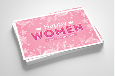 Happy Women&#039;s Day Card Template