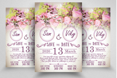 Save The Date Wedding  Itinerary Poster