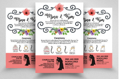 Wedding Itinerary Flyer/Poster