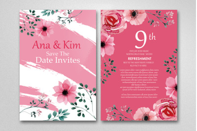 Wedding invites Two Sided
