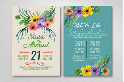 Floral Wedding invites
