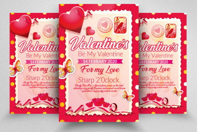 Happy Valentine Love Day Flyer