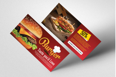 Fast Food Restaurant Gift Voucher
