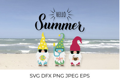 Gnomes on the beach. Hello summer.