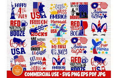 4th of July SVG Bundle&2C; Love USA SVG