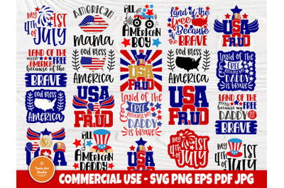 4th of July SVG&2C; 1st Fourth of July&2C; Patriotic Svg