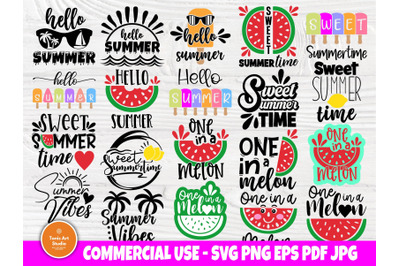 Summer SVG Bundle, Beach Svg, Hello Summer Svg