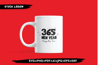 365 New year happy New year SVG