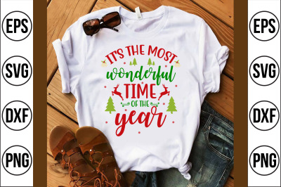 it&#039;s the most wonderful time of the year svg cut file