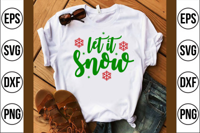 let it snow svg cut file