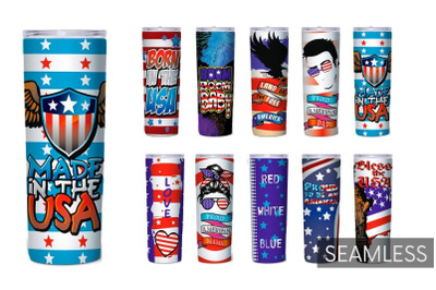 4th of July Tumbler Sublimation Bundle