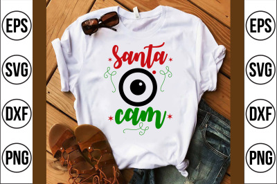 santa cam svg cut file