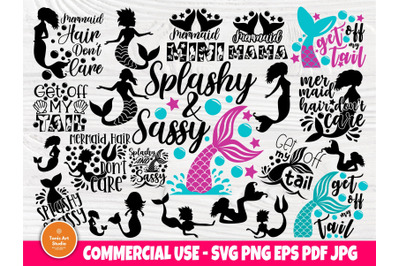 Mermaid SVG Bundle&2C; Mermaid Tail&2C; Mermaid Party